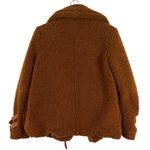Anthropologie MARRAKECH Sz S Women's Brown Fuzzy Sherpa Moto Jacket Photo 9