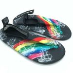 Met 520 Womens Water Shoes Slip On Fabric Rainbow Ship Black Size 40/41 US 8.5 Photo 0