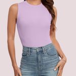 NWOT‎ Light purple ribbed tank Photo 0