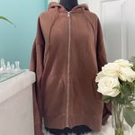 Brandy Melville Oversized Zip Up Hoodie Photo 0