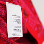 Free People Kitt Mini Dress M Sweater Knit Retro Collar V Neck Red Berry Preppy Photo 12