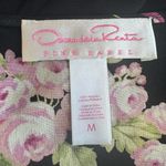 Oscar de la Renta Pink Label Vtg 2000s Black Floral Lace Trim Slip Dress Size M Photo 6