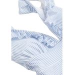 H&M Padded-cup Swimsuit Blue/White Stripes Size L NWT Photo 2