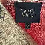 W5 Pink and Orange Striped Sleeveless Top with Tassels Photo 4