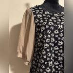 EUC Jili Black and White Floral Long Sleeve Dress size large Photo 1