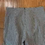 Veronica Beard black and white gingham cropped seam front pant 8 Photo 6