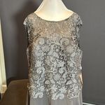 Women’s Gray Chiffon & Lace Formal Dress Matching Jacket Size XXL 20/22 NWT Photo 4