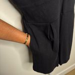 Nine West Black Alderwood V Neck Romper. Size Medium Photo 3