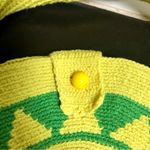 Wayuu NEW Handmade Tribe Round Woven Mini Bag Clutch Wristlet Sun Artisan Yellow Photo 2