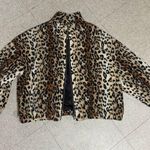 Forever 21  Leopard Print Teddy Coat Photo 0