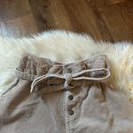 Bohme BÖHME Corduroy High Waisted Paper Bag Shorts In Taupe Photo 2