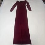 Michael Costello x REVOLVE Off Shoulder Bodycon Maxi Dress in Maroon Photo 2