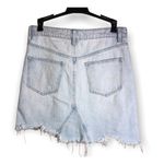 Free People  We The Free Going Rouge Raw Hem Denim Skirt Size 26 Photo 4