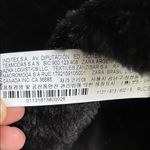 ZARA  Black faux fur crop sweater NWT Photo 4