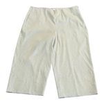 Vince  Wide Leg Linen Blend Cropped High Waist Pants Light Dove Size 22 NEW Photo 3