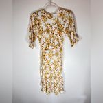 Faithfull the Brand Faithful The Brand Rafa Midi Crinkled In Goldie Floral Dress Size 4 Photo 2