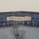 Levi's Wedgie Skinny Jeans High Rise Blue Spice Distressed Ripped Womens 26 Pant Photo 3