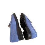 J.Crew  delphinium blue suede Winona lug sole penny loafers 5.5 Photo 5