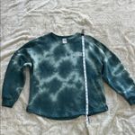 PINK - Victoria's Secret Love‎ Pink Victoria Secrets Green Tie-Dye Sweatshirt with Logo Photo 2
