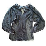 Simply Irresistible Black Slinky Sheer Satiny Nighty Lingerie Gown Medium Photo 2