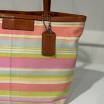 Coach Hampton Stripe Tote Bag Photo 1