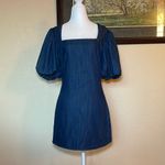 Frame  Nina dress, puff sleeves, denim, size S, like-new condition. Photo 1