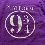 Harry Potter tee shirt in size small maroon purple Hogwarts Platform 9 3/4 Photo 1
