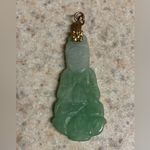 Vintage Green Jade / Jadeite Buddha Pendant | Spiritual Protection Amulet Photo 1