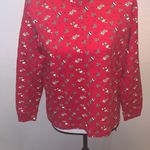 Carolyn Taylor  red Christmas stockings turtleneck top Photo 2