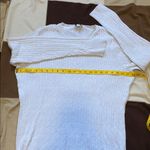 Classic White Cable Knit Sweater Size XL Photo 2