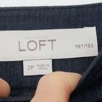 Ann Taylor  LOFT Petite Chambray Pencil Skirt Size 2P Blue Professional Career Photo 4