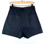 Everlane Women Shorts Black Chino Twill Hi Rise Flat Front Pockets Casual Size 4 Photo 3