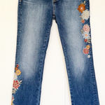 Driftwood  Kelly Mid Rise Embroidered Bootcut Jeans Blue 27 Photo 0