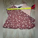 Anthropologie Paper Crane Junior's Double Print Faux Wrap Peplum Top,Size M,NWT Photo 8