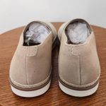 Clarks Serena Paige Suede Slip On Comfort Espadrilles in Tan and White Size 7 N Photo 6