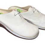 Clarks Canvas Mule Clogs Womens 9M Off White Casual Comfort Slip On Shoes Photo 0