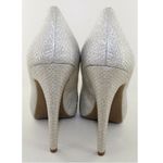 BCBGeneration BCBG Parade Silver Woven Fabric 5'' Classic Pumps Photo 5