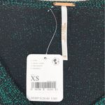 Free People  Emmaline Metallic Green Cardigan Long Sleeve‎ Goth Dark Romantic XS Photo 6