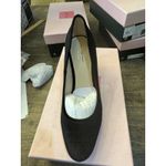 NEW Kate Spade Sybil Pumps Size 8.5 Black Velvet Heels Rhinestones Photo 1