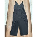 Athleta  Black V Neck Sleeveless Jumpsuit Wide Leg Crop 3X Plus‎ Size Photo 1