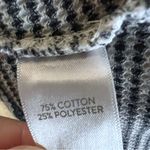 J.Jill Womens Cowl Neck Top Long Sleeve Top Ribbed Gray White SZ Small Photo 5