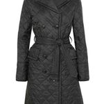 Burberry  The Horberie Quilted Shell Trench Coat In Black XS NEW Photo 2