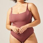 ANDIE Havana Ribbed One Piece Wild Ginger (WIGN) Swimwear Plus Size 1X New Photo 0