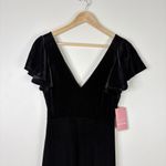 Birdy Grey  Hannah Velvet Black Maxi Dress Size Small New Photo 2