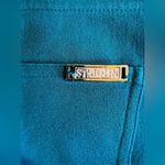 St. John  dress Pants Turquoise blue Sporty Trousers  straight dress pant 8 zip Photo 5