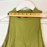 Halara Women’s Sleeveless High Neck Cropped Tank Top Olive Green Size XL NWT Photo 5