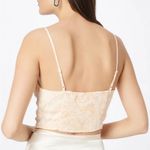 Abercrombie & Fitch • Abercrombie tie front crop top white tan medium Photo 1