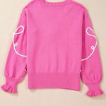Bow Sweater Pink Photo 2