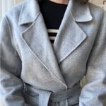Reiss  Millie Wool Blend Longline Overcoat, Grey, Size 6 Photo 11