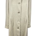 Ralph Lauren Black Label Silk Linen Blend Coat — Size 10 Gold Photo 0